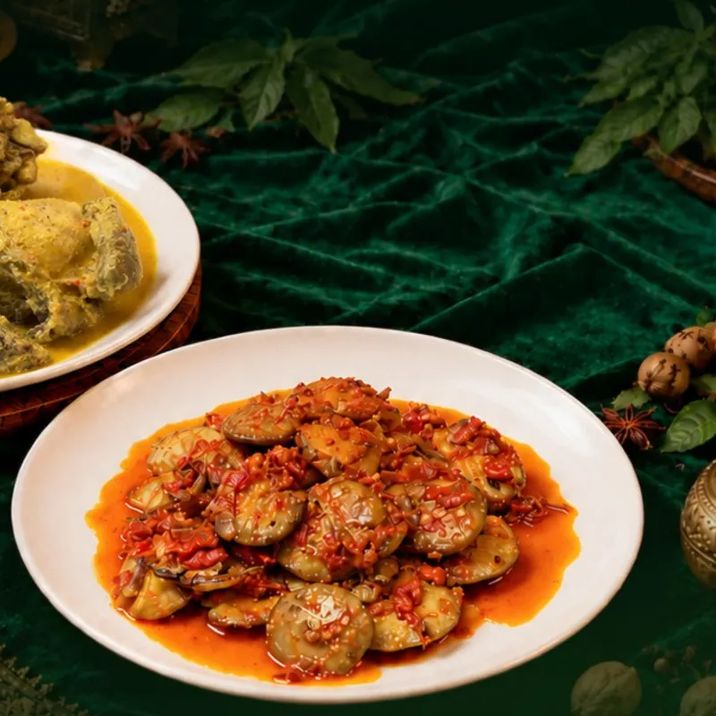 Gulai dan terong balado